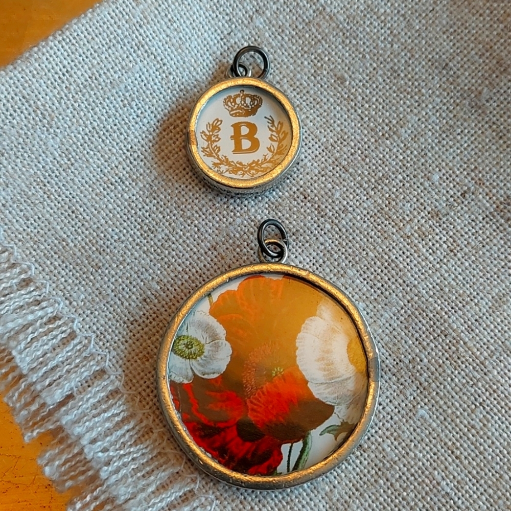Pewter pendants (2)